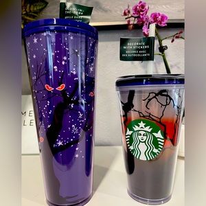 Starbucks 2022 Venti & grande halloween tumblers. New. Never used. With Tags.